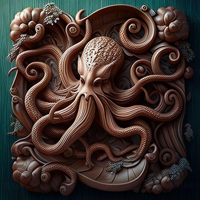 3D model Octopus minor (STL)